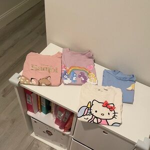 H&M Sanrio Cream Graphic Tee set